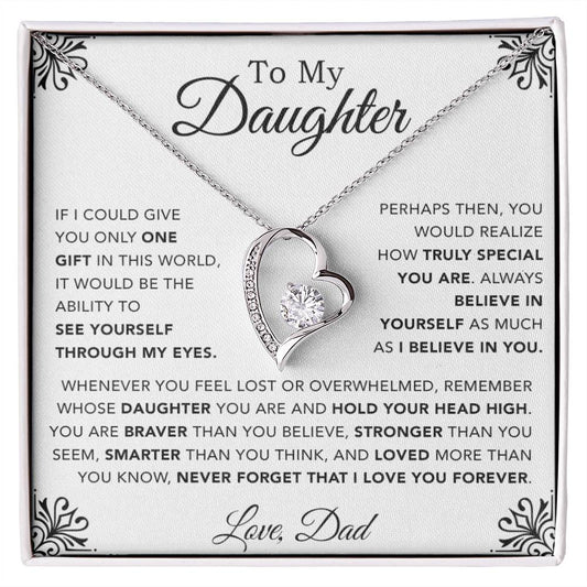 To My Daughter Necklace, Gift for Daughter from Dad, Father Daughter Necklace 1_12