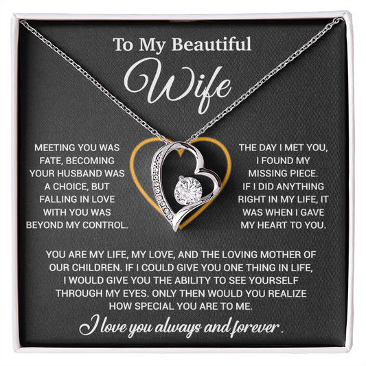 To My Wife Necklace, Christmas Gifts For Women, Anniversary Gift For Wife 10_12_Black