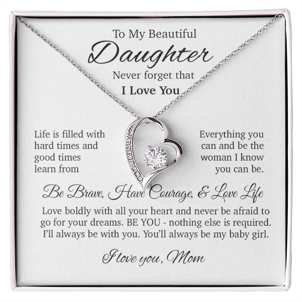 To My Daughter Necklace, Daughter Gift, Gift From Mom, Gift For Her 24_4