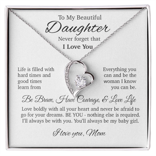 To My Daughter Necklace, Daughter Gift, Gift From Mom, Gift For Her 24_4
