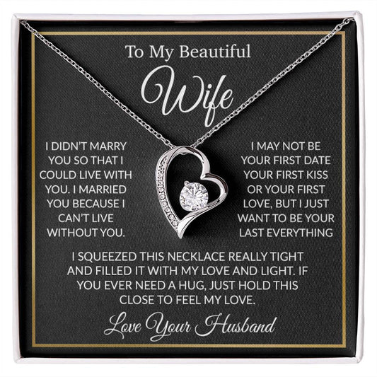 To My Wife Necklace, Gift For Her, Gift For Wife, Wife Jewelry, Christmas Gift