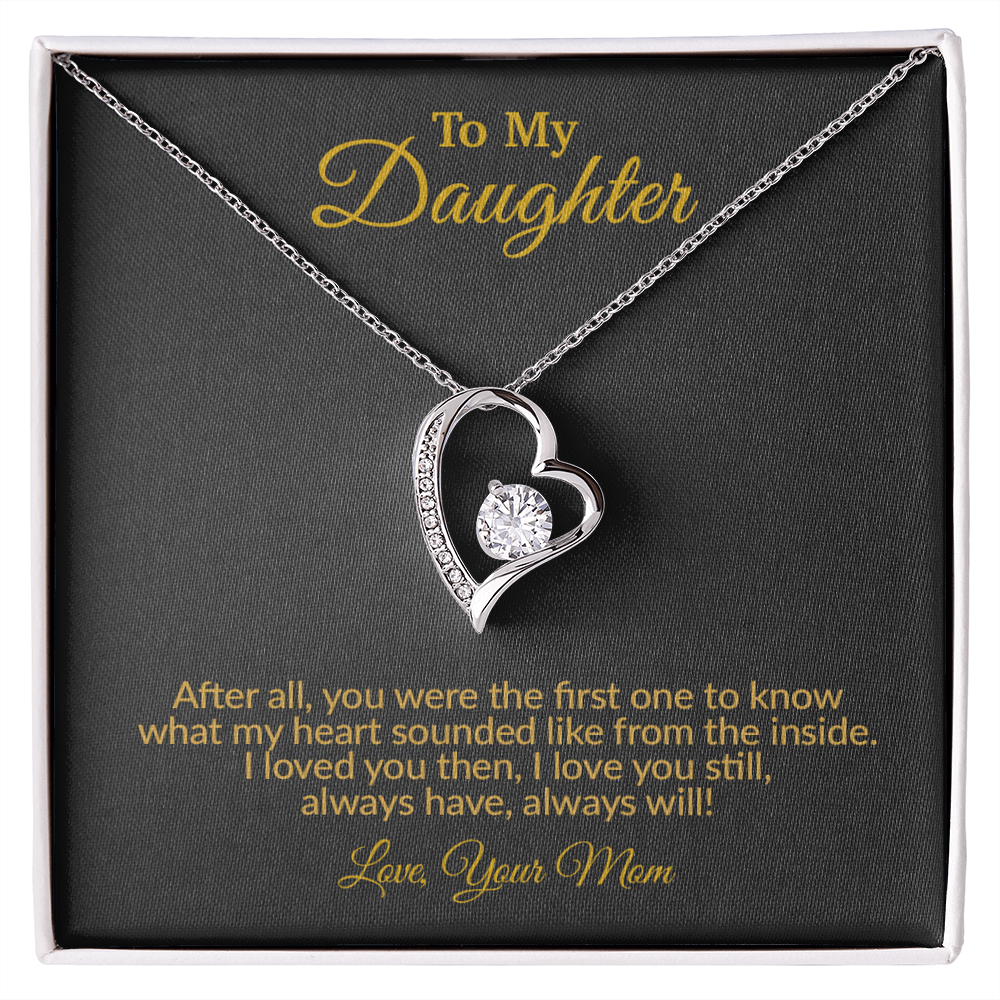 To My Daughter Necklace, Gift for Daughter from Mom, Mother Daughter Necklace