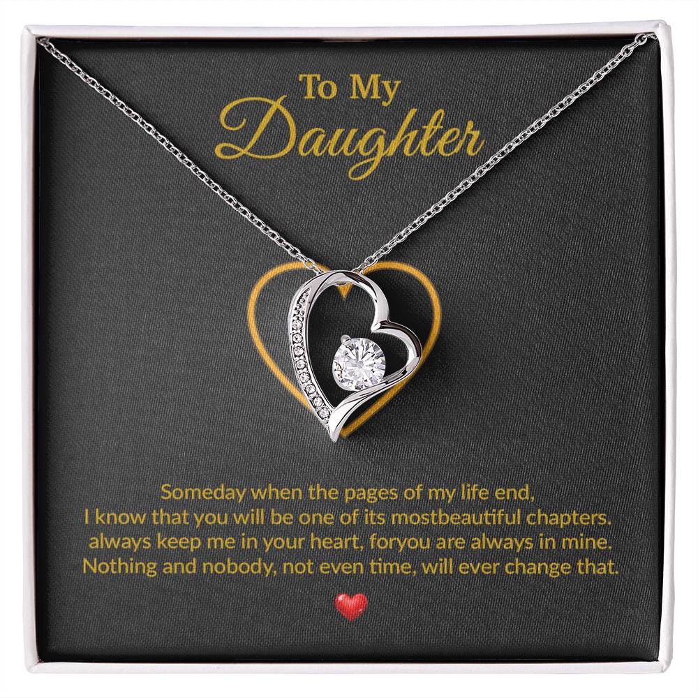 To My Daughter Necklace, Gift for Daughter from Dad, Father Daughter Necklace