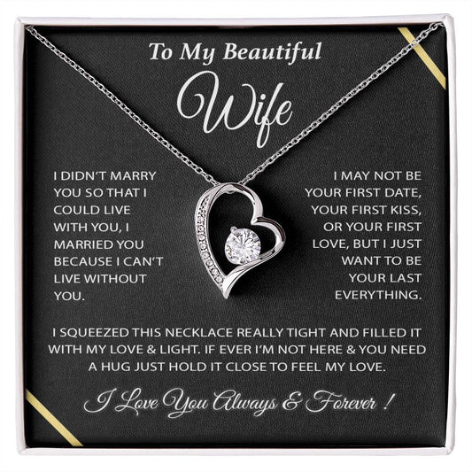 To My Wife Necklace, Wife Gift from Husband, Wife Birthday Gift, Christmas Gift 4_12