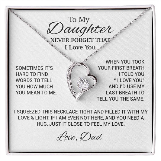 To My Daughter Necklace, Daughter Father Necklace, Daughter Gift From Dad 17_10
