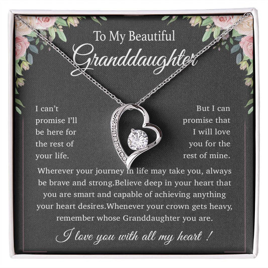 To My Granddaughter Necklace, Granddaughter Gift from Grandpa, Christmas Gift 22_11