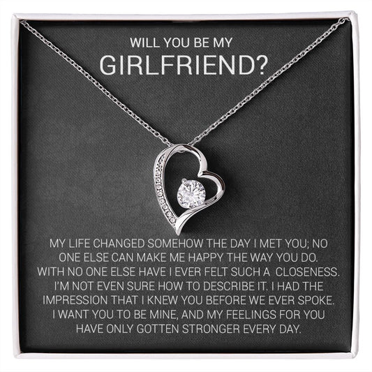 Girlfriend Proposal Necklace, Girlfriend Proposal Gift, Be My Girlfriend Gift, Future Girlfriend Necklace