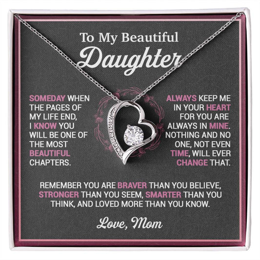 To My Daughter Necklace, Gift for Daughter from Mom, Mother Daughter Necklace 16_11