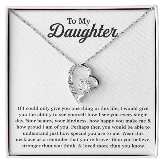 To My Daughter Necklace Gift From Dad, Daughter Gift, Father Daughter Necklace 22_11