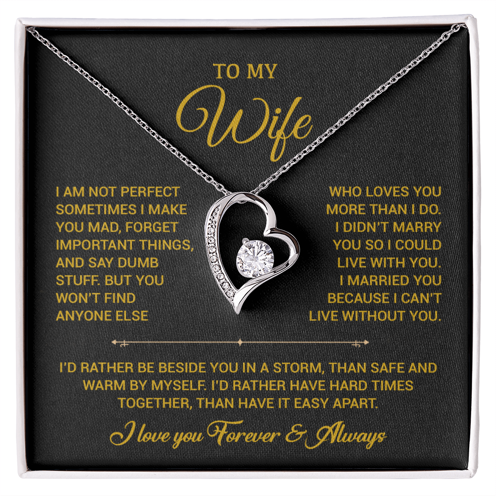 To My Wife Necklace, Gift For Wife, Anniversary Gift For Wife, Christmas Gift