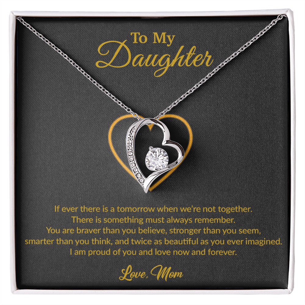 To My Daughter Necklace, Gift for Daughter from Mom, Mother Daughter Necklace