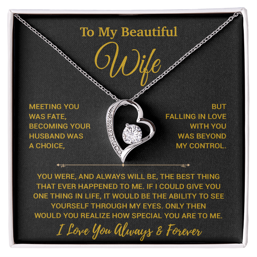 To My Wife Necklace, Vanlentines Gifts For Women, Anniversary Gift For Wife 29_12_Gold