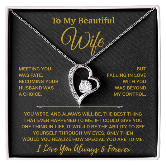 To My Wife Necklace, Vanlentines Gifts For Women, Anniversary Gift For Wife 29_12_Gold