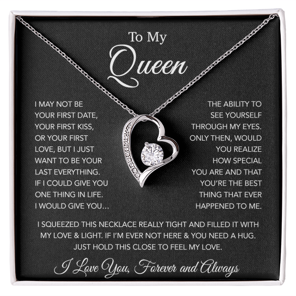 To My Queen Necklace, Anniversary Gift For Wife, Girlfriend Necklace, Birthday Gift For Wife 20_1