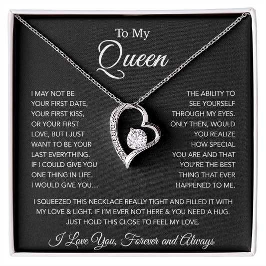 To My Queen Necklace, Anniversary Gift For Wife, Girlfriend Necklace, Birthday Gift For Wife 20_1