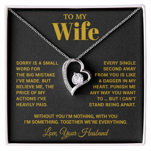 To My Wife Necklace, Christmas Gifts For Women, Anniversary Gift For Wife 15_10_Gold