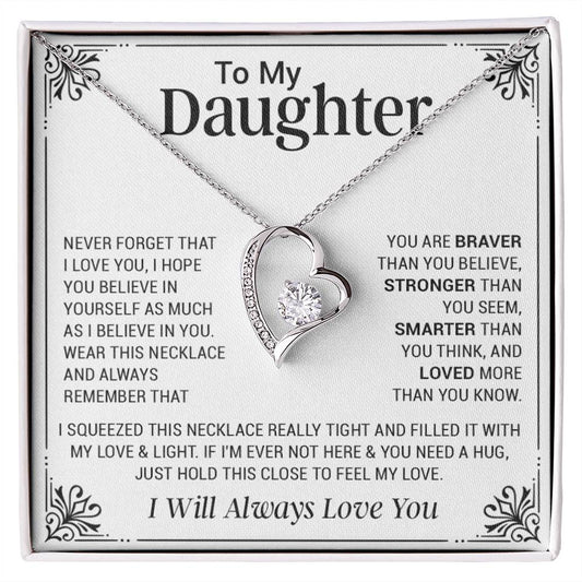 To My Daughter Necklace, Gift For Daughter From Dad, Mother Daughter Gifts