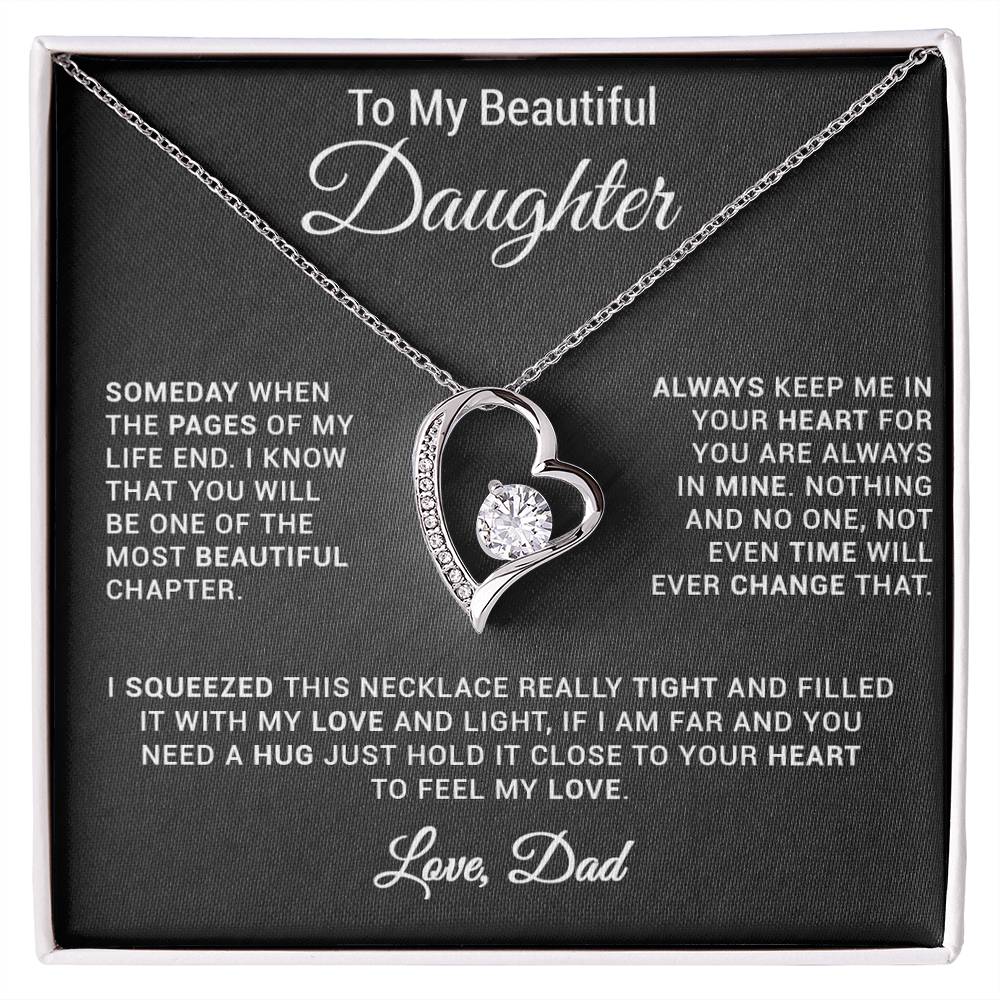 To My Daughter Necklace, Gift for Daughter from Dad, Daughter Father Necklace 24_2