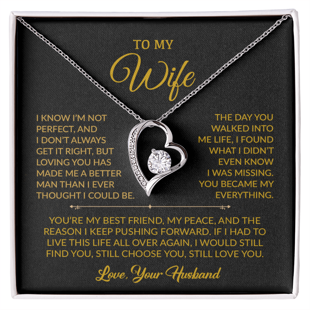 To My Wife Necklace, Gift For Wife, Anniversary Gift For Wife, Necklace For Wife