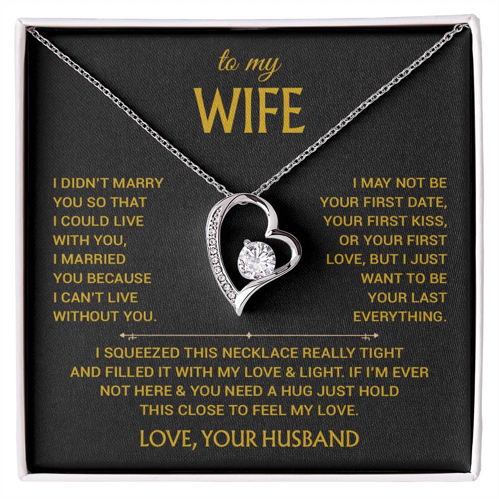 To My Wife Necklace, Christmas Gifts For Women, Anniversary Gift For Wife