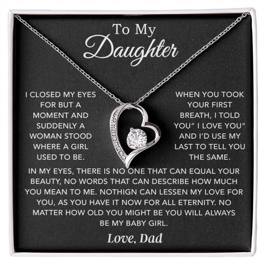 To My Daughter Necklace, Daughter Father Necklace, Daughter Gift From Dad 24_1