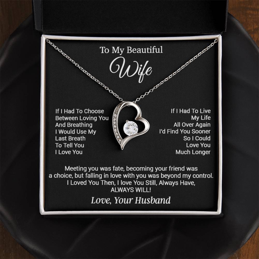 To My Wife Necklace, Gifts from Husband, Valentine Gifts for Her
