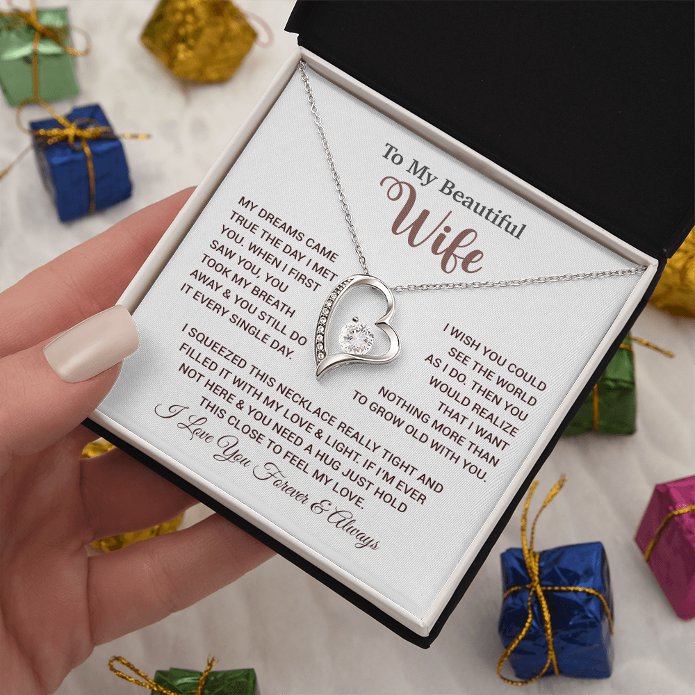 To My Wife Necklace, Wife Gift From Husband, Wife Husband Necklace, Christmas Gift 24_9