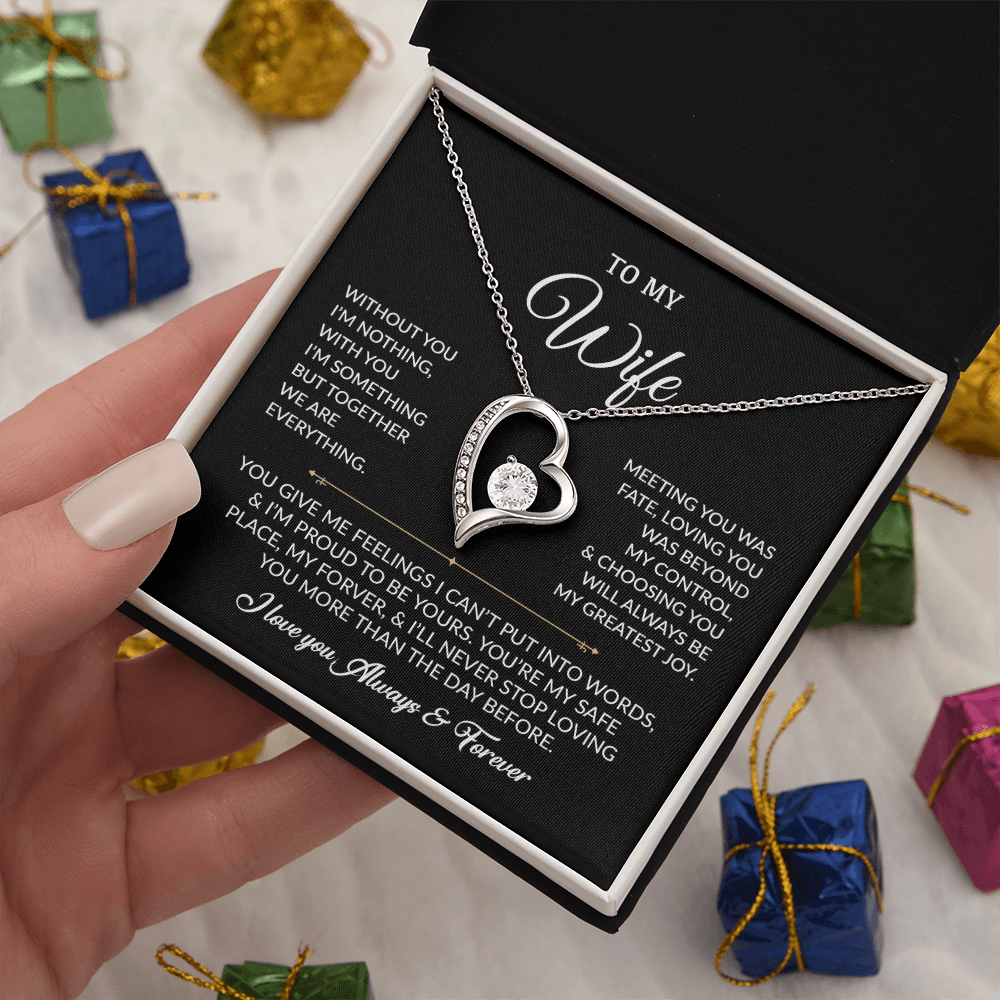 To My Wife Necklace, Gift For Wife, Anniversary Gift For Wife, Necklace For Wife, Necklace Gift