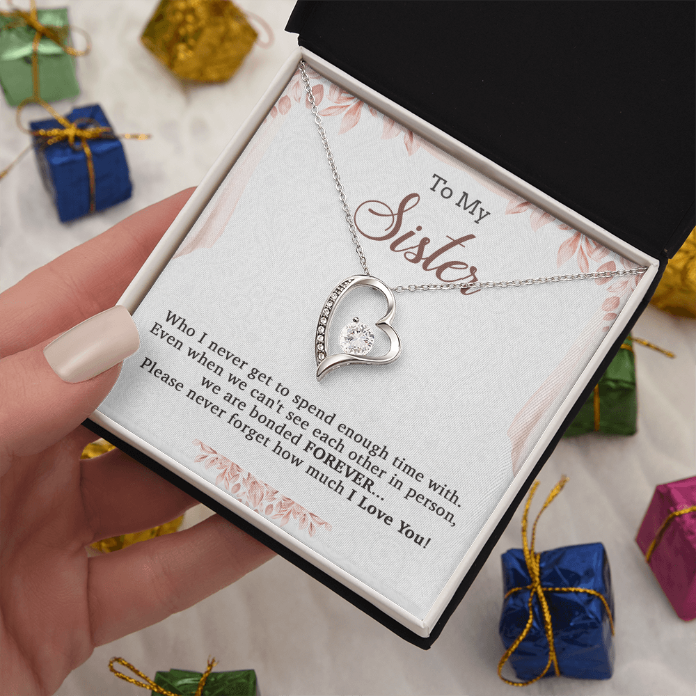 To My Sister Necklace, Brother to Sister, Birthday gift For Sister from Brother 20_7