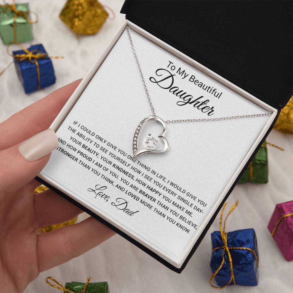 To My Daughter Necklace, Gift For Daughter From Dad, Father Daughter Necklace 9_4