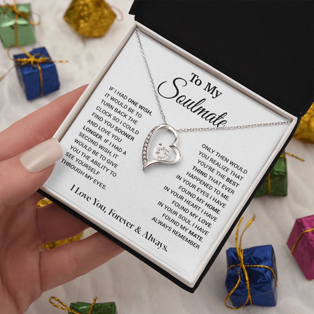 To My Soulmate Necklace, Soulmate Gift, Gift For Girlfriend, Christmas Gift 9_12