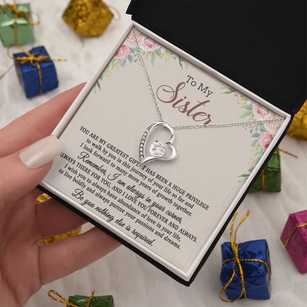 To My Sister Necklace, Brother to Sister, Birthday gift For Sister from Brother 26_8