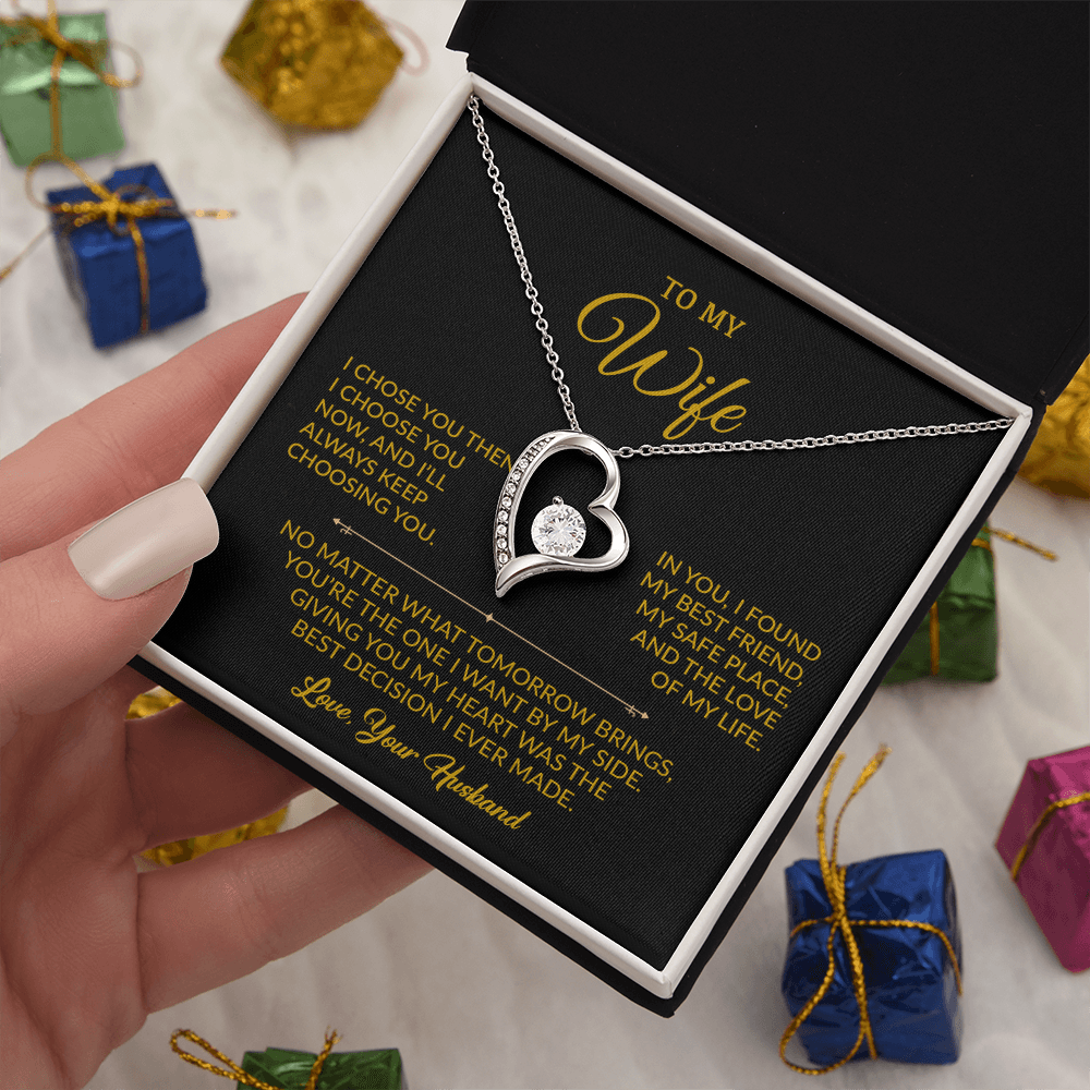 To My Wife Necklace, Gift For Wife, Anniversary Gift For Wife, Necklace For Wife