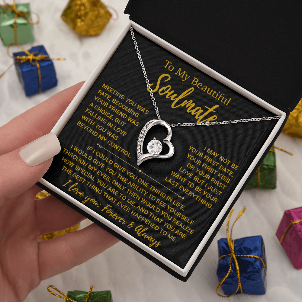 To My Soulmate Necklace, Valentines Day Gift, Gift For Wife, Anniversary Gift 23_12