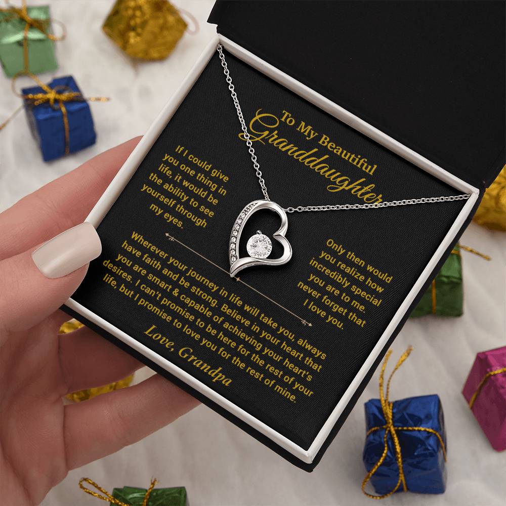 To My Granddaughter Necklace, Birthday Gift For Granddaughter, Birthday Gifts