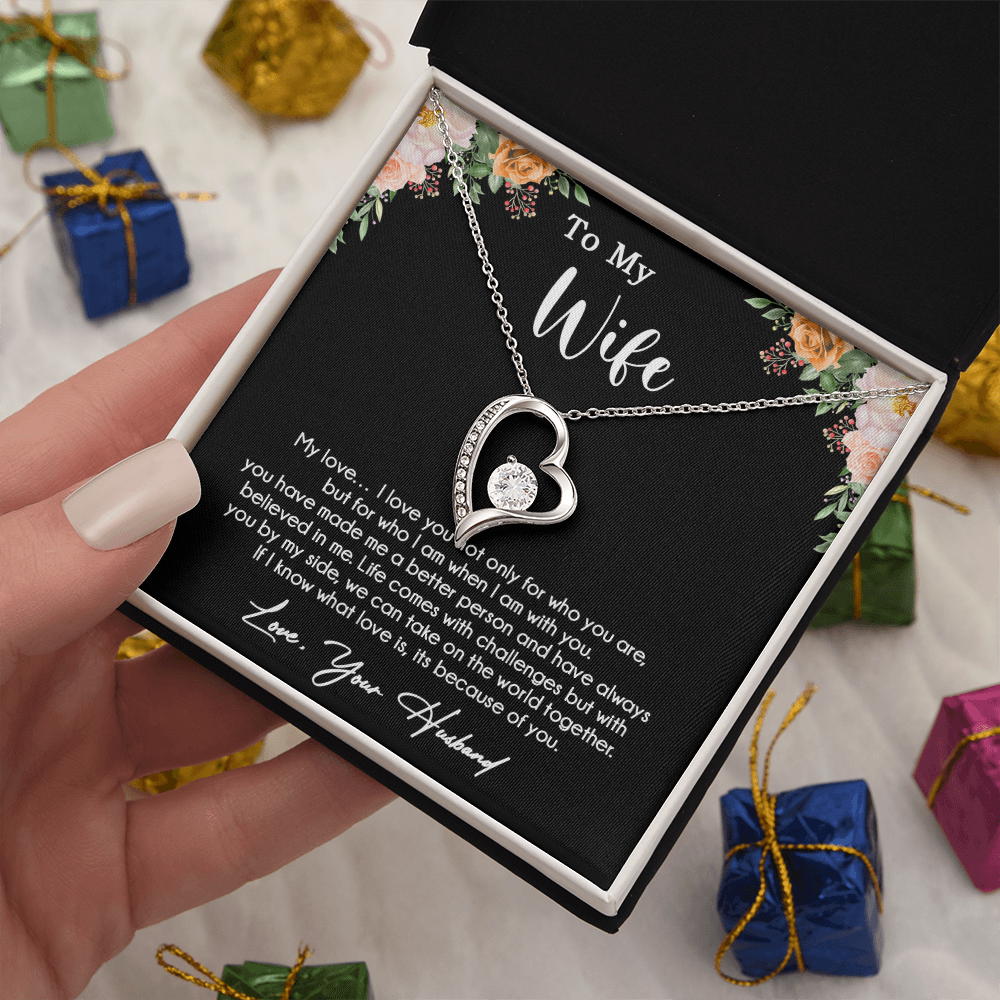To My Wife Necklace, Wife Gift From Husband, Wife Husband Necklace, Mother Day