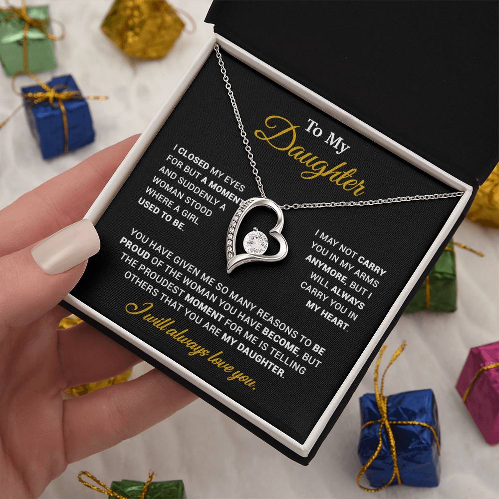 To My Daughter Necklace, Gift for Daughter from Dad, Father Daughter Necklace 120_11