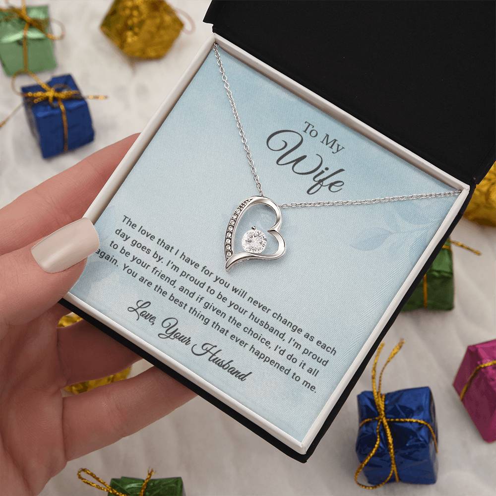 To My Wife Necklace, Christmas Gift, Gift For My Wife, Wife Birthday