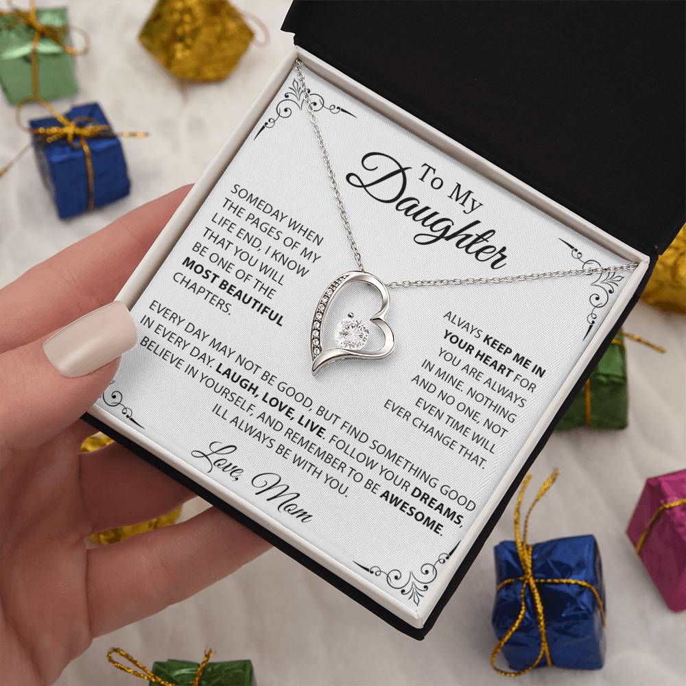 To My Daughter Necklace, Gift for Daughter from Mom, Mother Daughter Necklace 20_10
