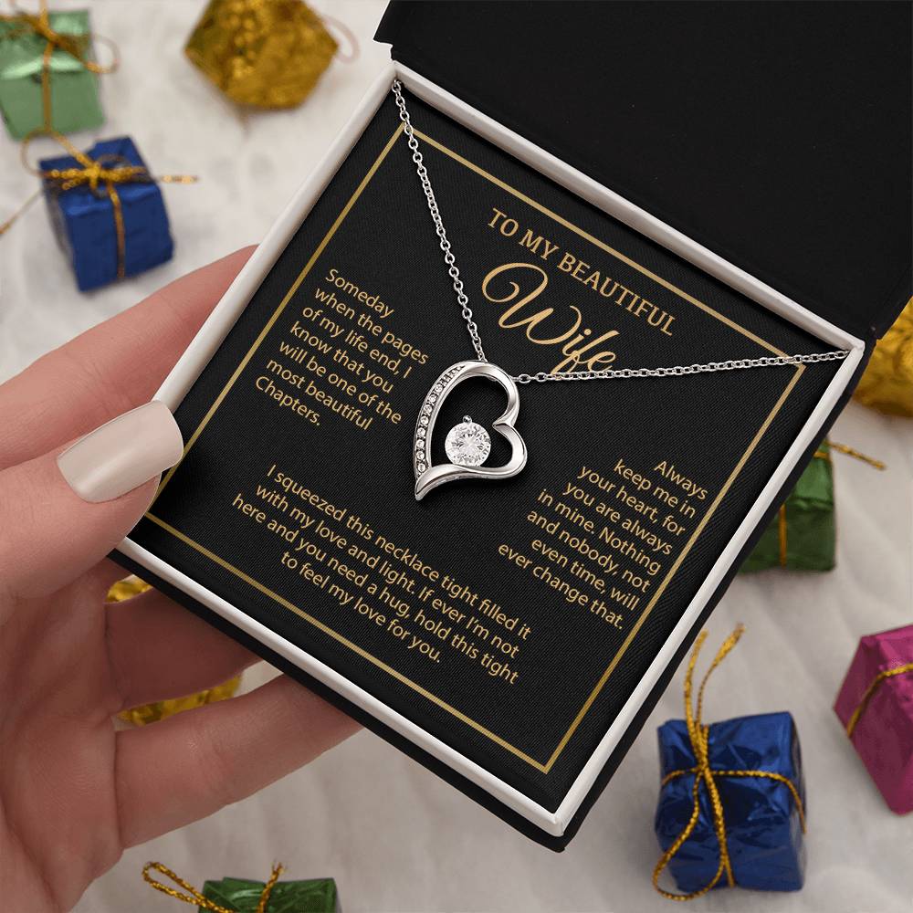 To My Wife Necklace, Vanlentines Gifts For Women, Anniversary Gift For Wife 6_1_Gold