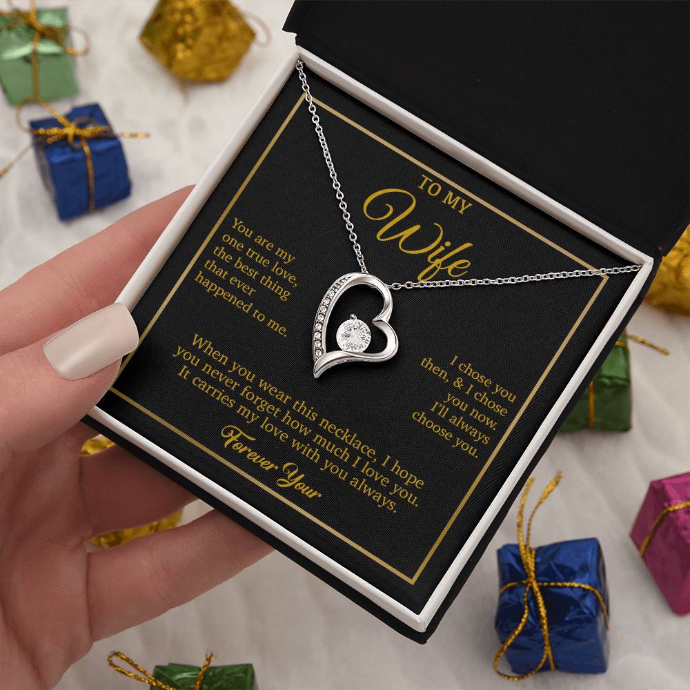To My Wife Necklace, Gift For Wife, Anniversary Gift For Wife, Necklace For Wife