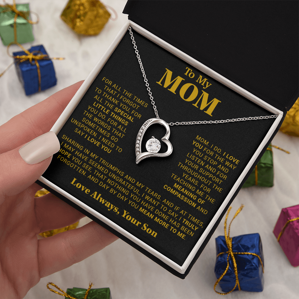 To My Mom Gift for Mother from Son From Daughter Mom Birthday Gift, Mothers Day_Gold