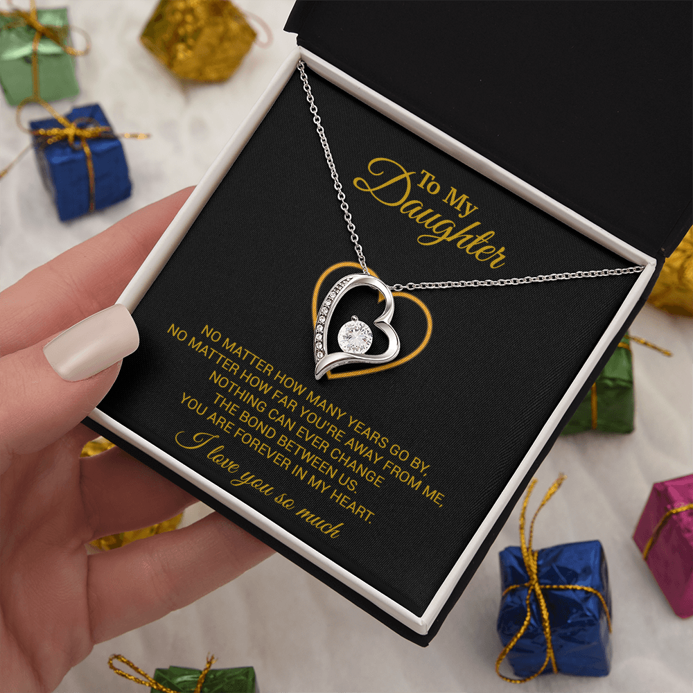 To My Daughter Necklace, Gift For Daughter From Dad, Daughter Father Necklace 12_7_Gold