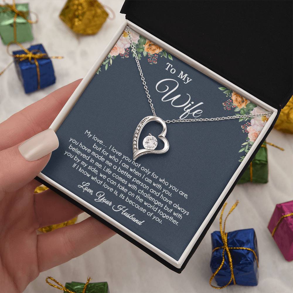 To My Wife Necklace, Wife Gift From Husband, Wife Husband Necklace, Christmas Gift 6_9