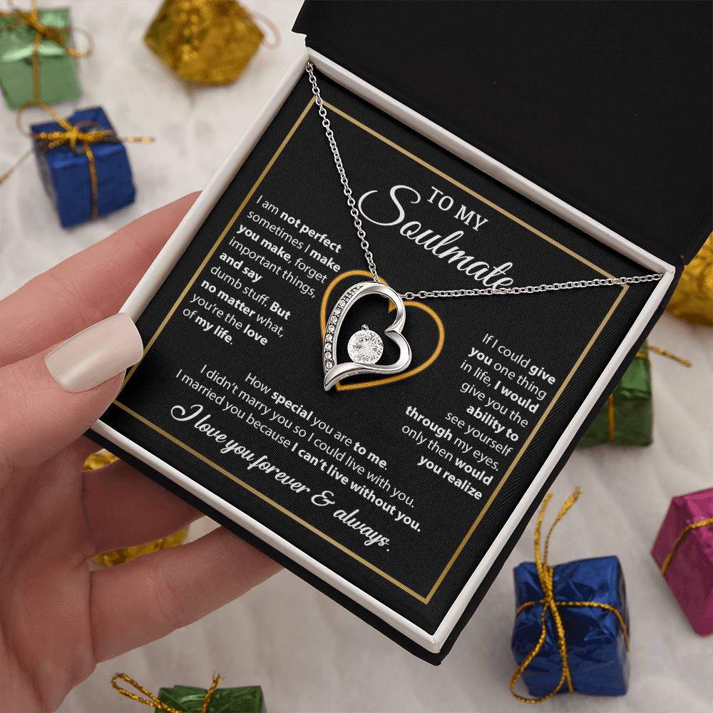 To My Soulmate Necklace, Gift For Wife From Husband, Valentines Gift For Wife 11_2_Black