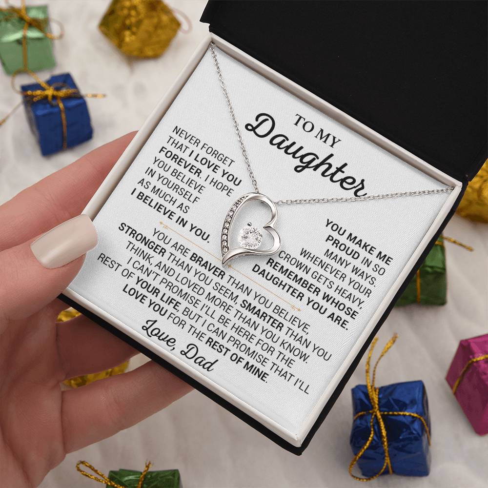 To My Daughter Necklace, Daughter Father Necklace, Daughter Gift From Dad 28_5