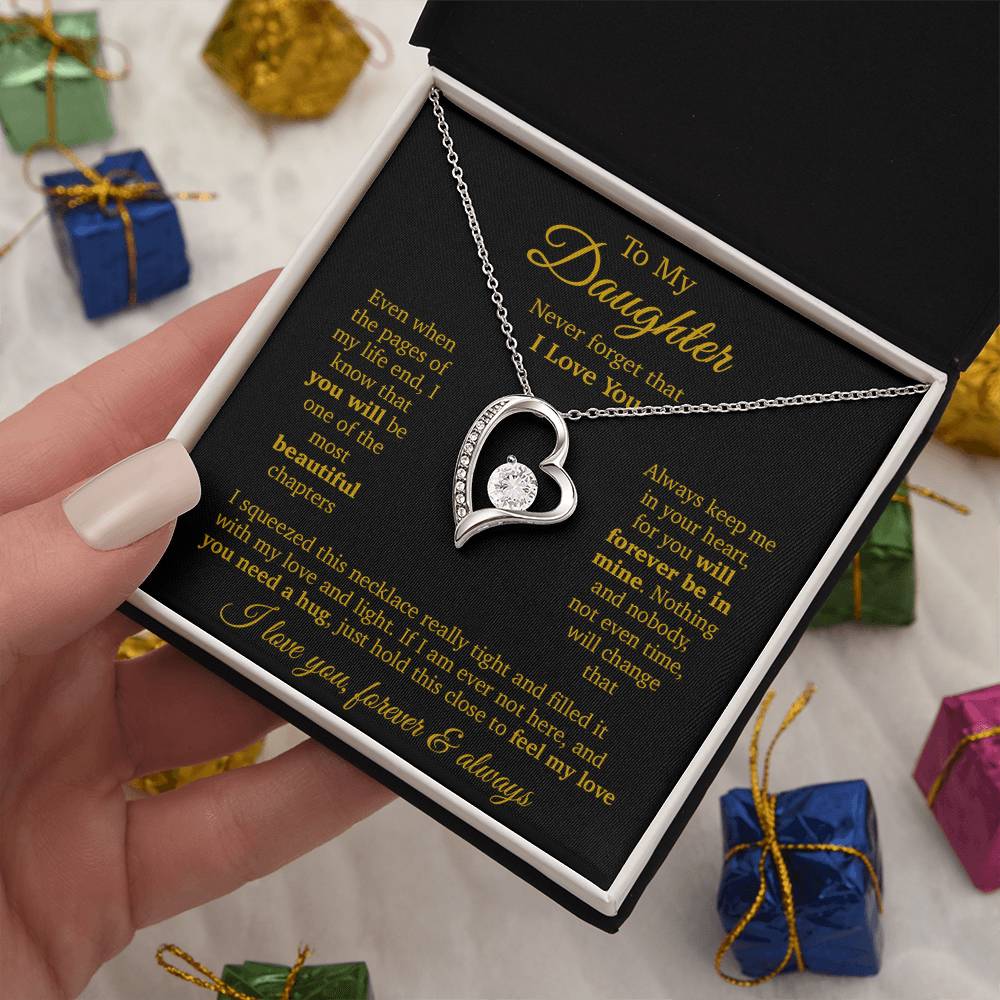 To My Daughter Necklace, Daughter Father Necklace, Daughter Gift From Dad, Mom 11_11