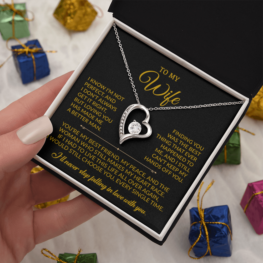 To My Wife Necklace, Gift For Wife, Anniversary Gift For Wife, Christmas Gift