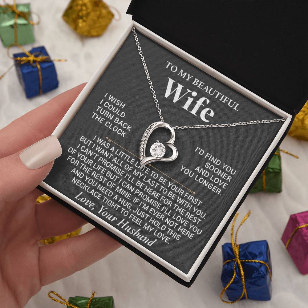 To My Wife Necklace, Anniversary Gift For Wife, Wife Birthday, Gift For Wife88