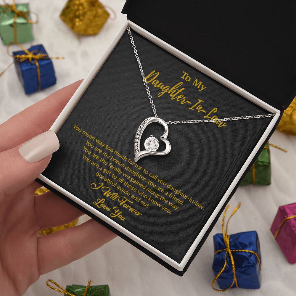 To My Daughter-In-Law Necklace, Gift For Daughter In Law, Daughter In Law Gift